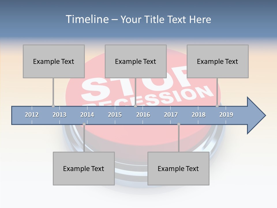 United Bankrupt Failure PowerPoint Template