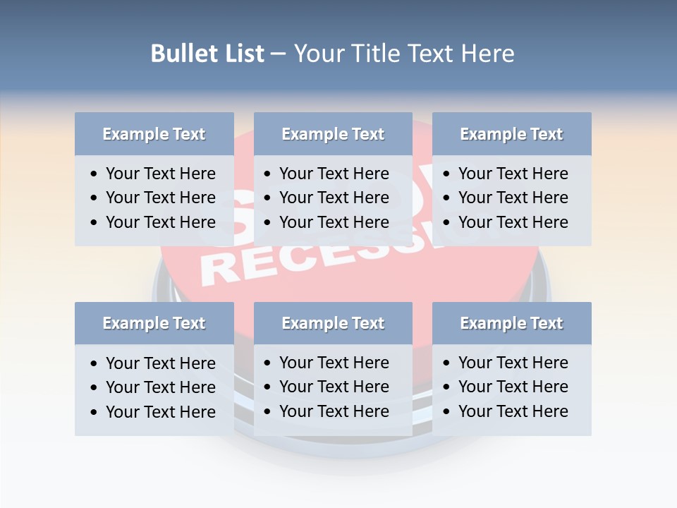 United Bankrupt Failure PowerPoint Template