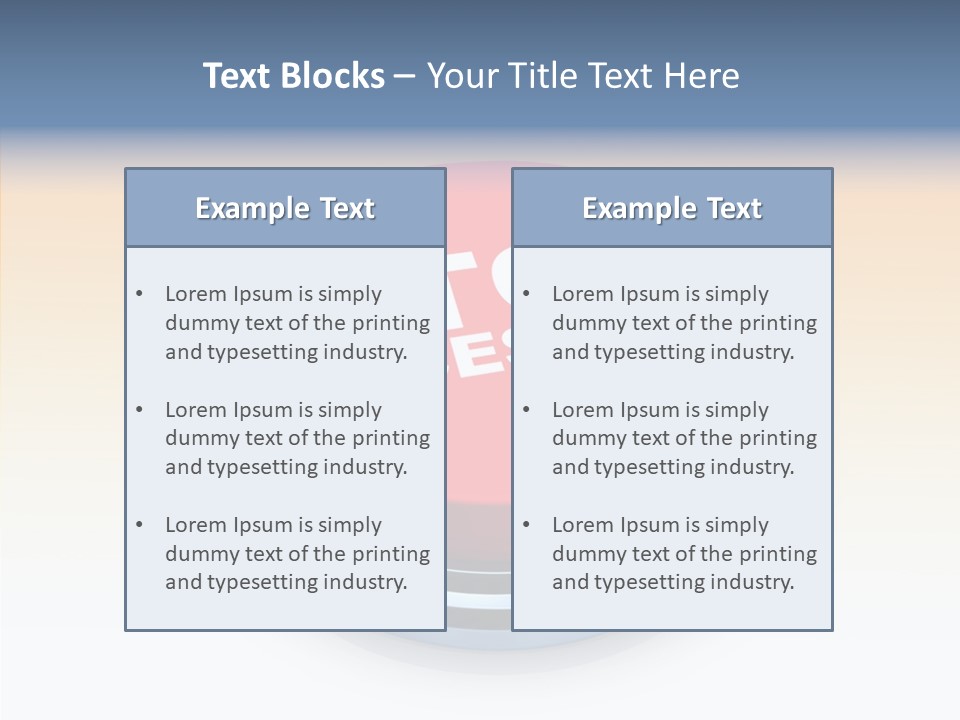 United Bankrupt Failure PowerPoint Template