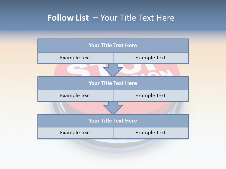 United Bankrupt Failure PowerPoint Template