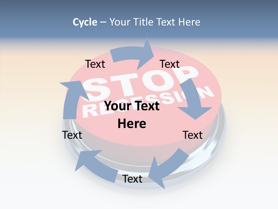 United Bankrupt Failure PowerPoint Template