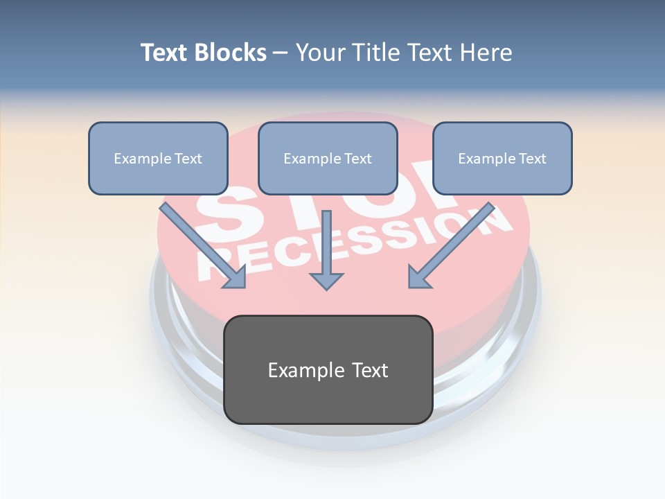 United Bankrupt Failure PowerPoint Template