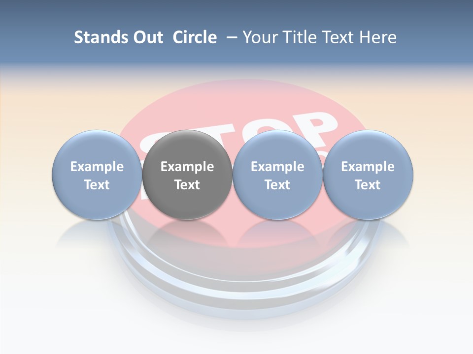 United Bankrupt Failure PowerPoint Template