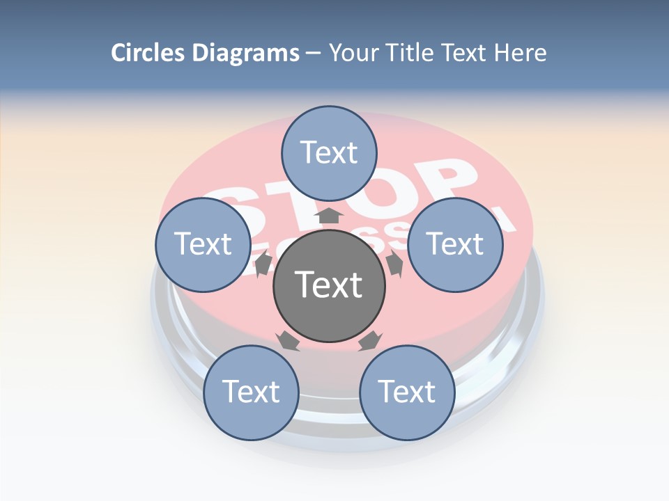 United Bankrupt Failure PowerPoint Template