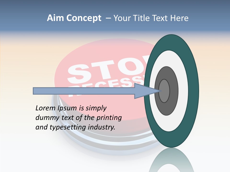 United Bankrupt Failure PowerPoint Template