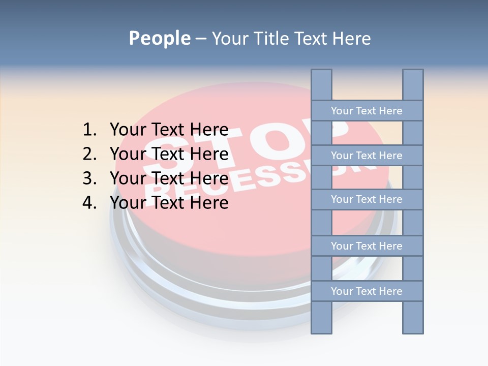 United Bankrupt Failure PowerPoint Template