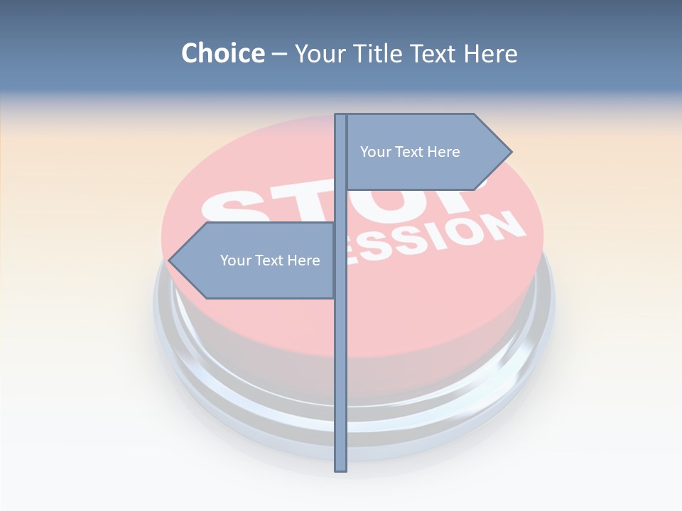 United Bankrupt Failure PowerPoint Template