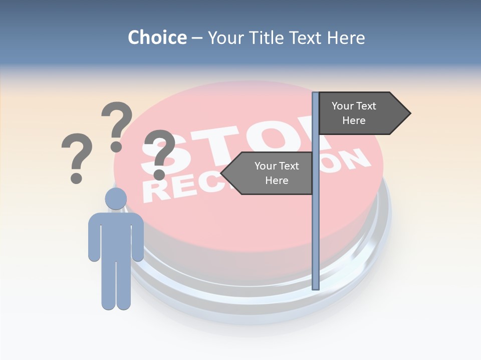 United Bankrupt Failure PowerPoint Template