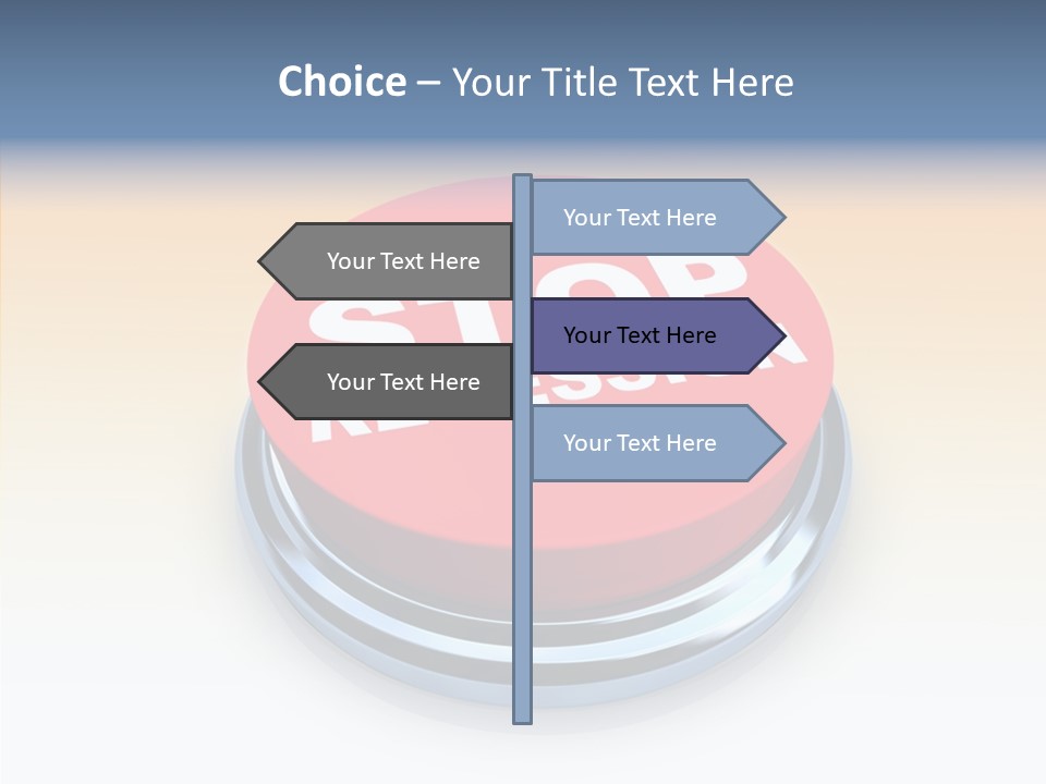 United Bankrupt Failure PowerPoint Template
