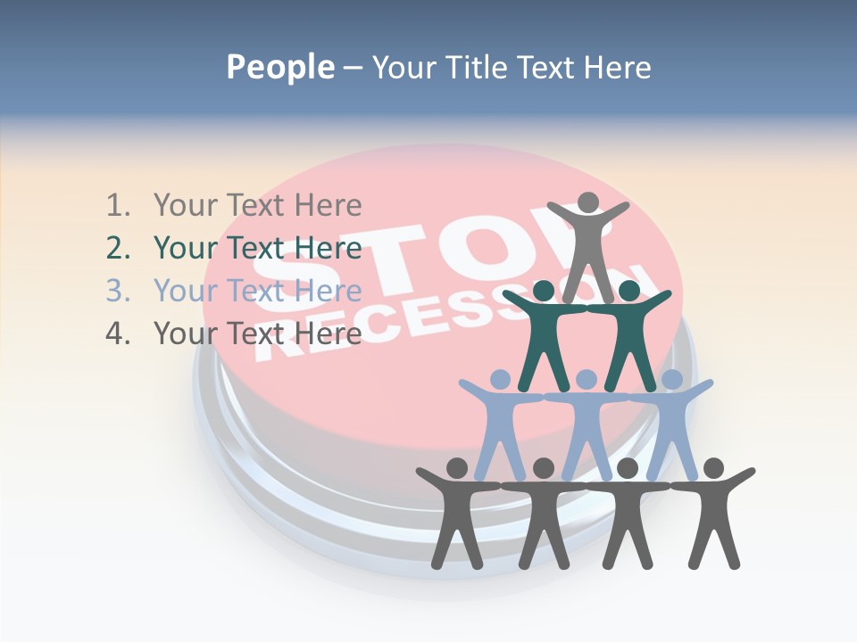 United Bankrupt Failure PowerPoint Template