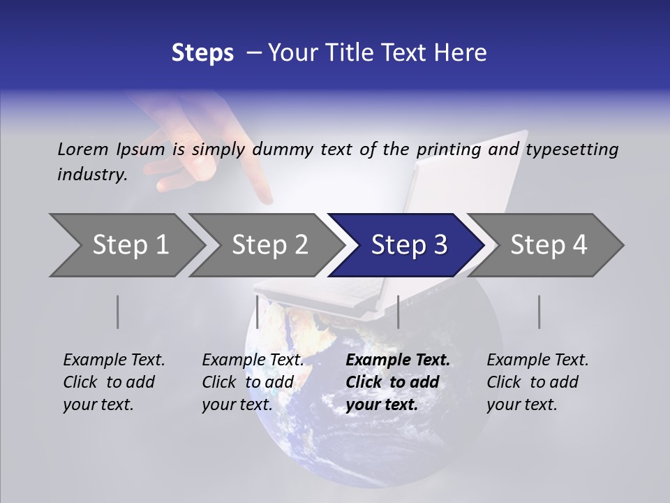 Success Concept Button PowerPoint Template