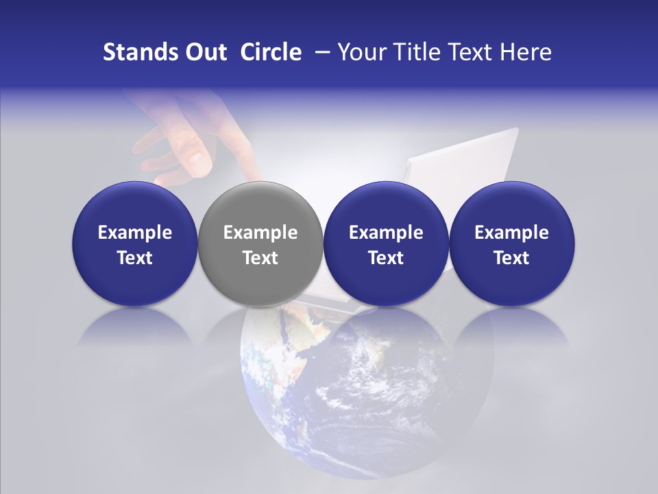 Success Concept Button PowerPoint Template