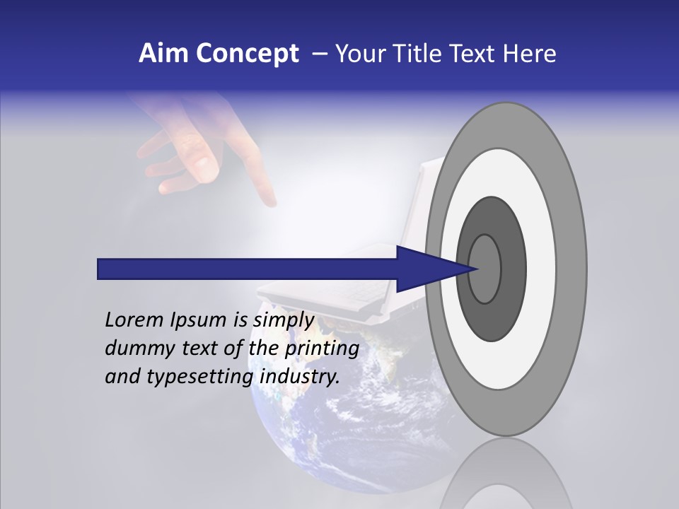 Success Concept Button PowerPoint Template