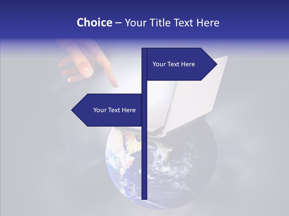 Success Concept Button PowerPoint Template