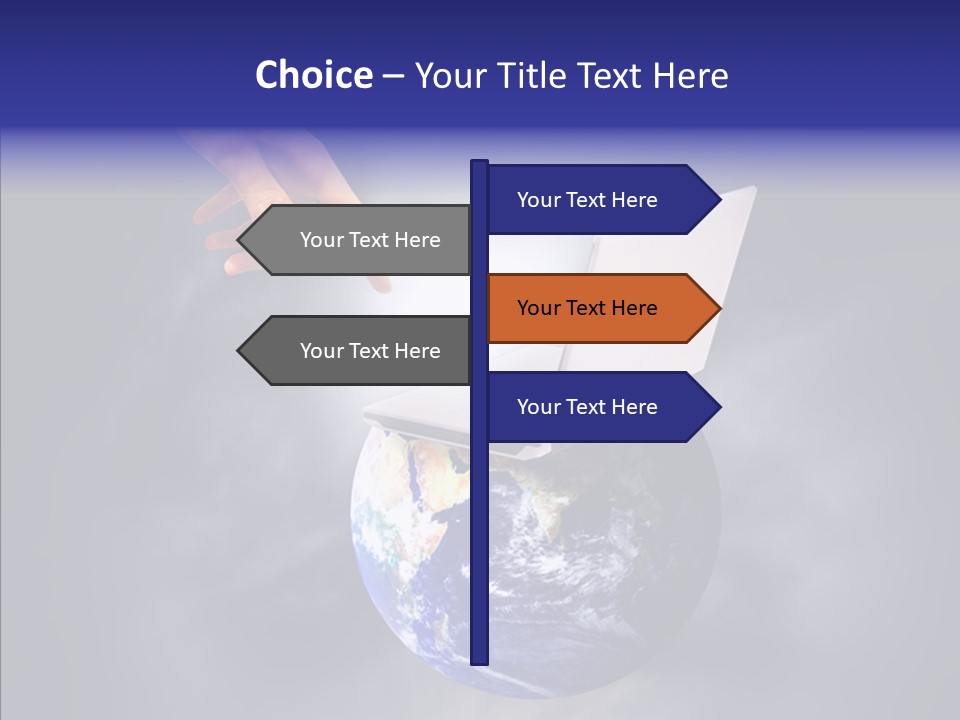 Success Concept Button PowerPoint Template