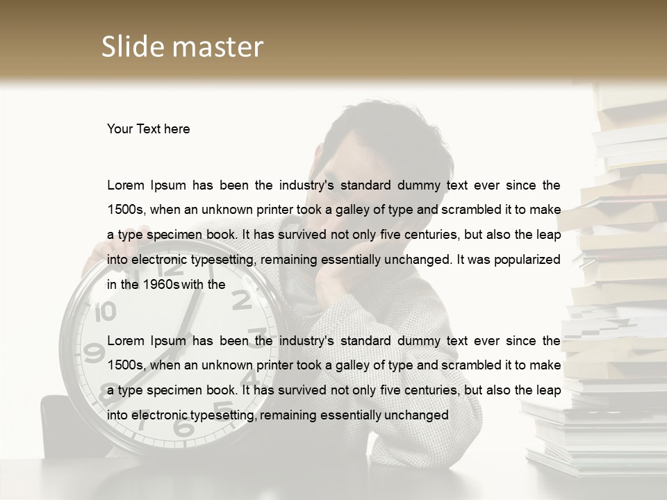 Face Employment Wait PowerPoint Template