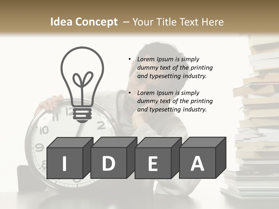 Face Employment Wait PowerPoint Template