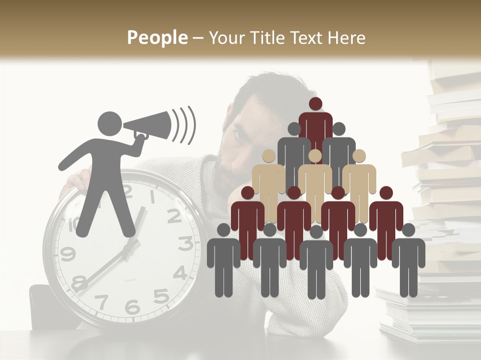 Face Employment Wait PowerPoint Template