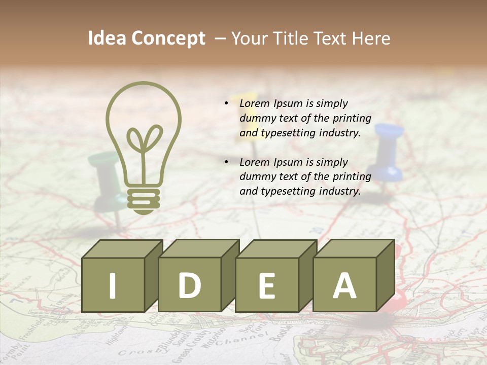 Marker Atlas Travel PowerPoint Template