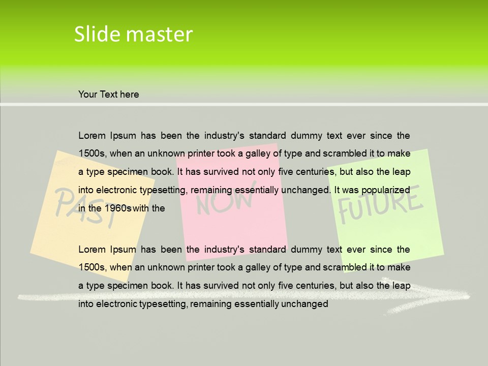 Direction Arrow Erase PowerPoint Template