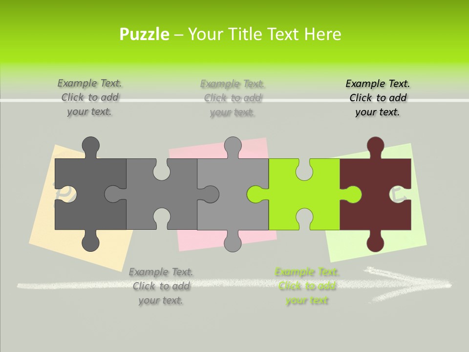 Direction Arrow Erase PowerPoint Template