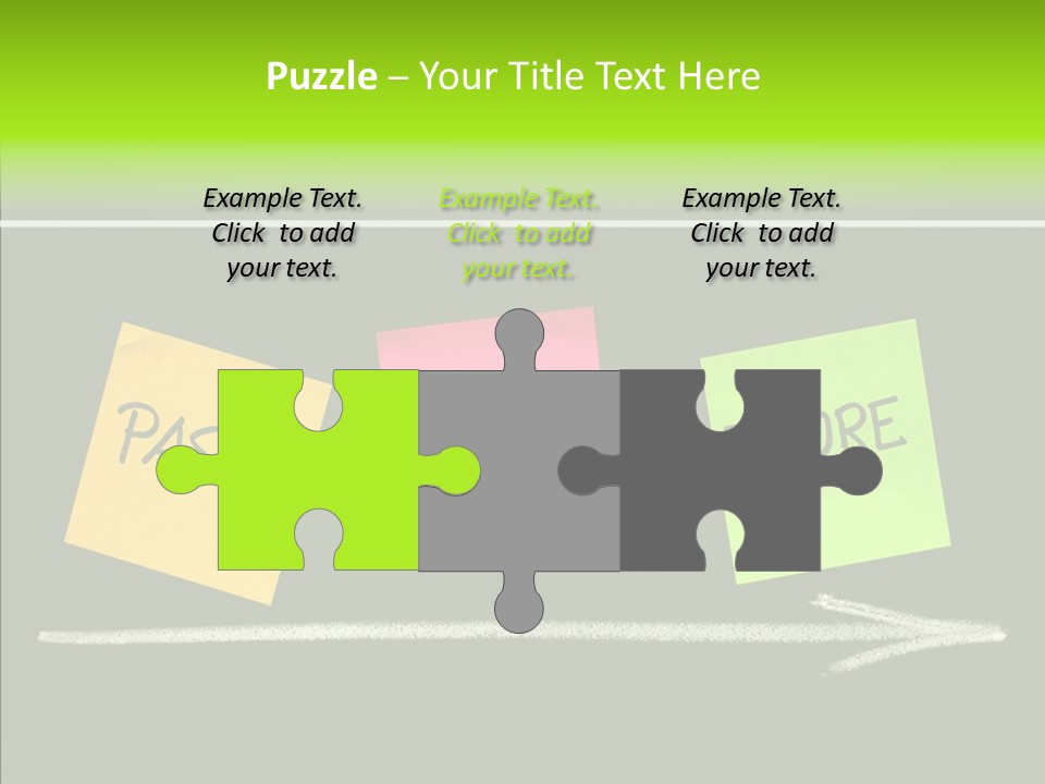 Direction Arrow Erase PowerPoint Template