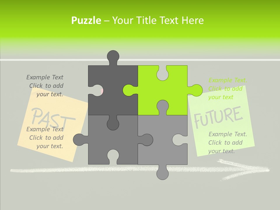 Direction Arrow Erase PowerPoint Template