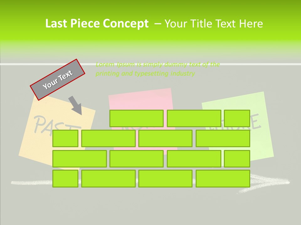 Direction Arrow Erase PowerPoint Template