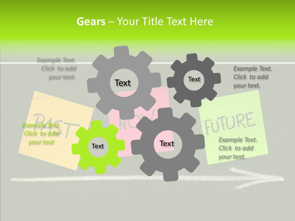 Direction Arrow Erase PowerPoint Template