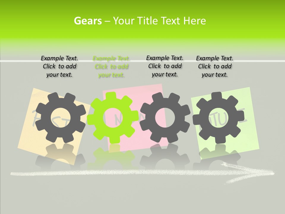 Direction Arrow Erase PowerPoint Template