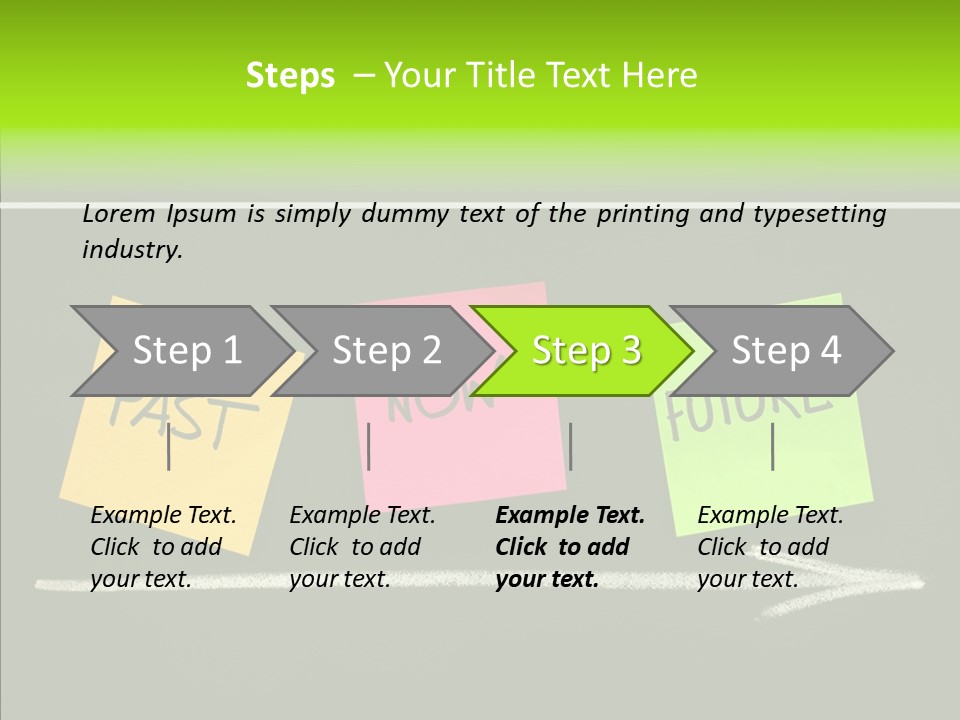 Direction Arrow Erase PowerPoint Template