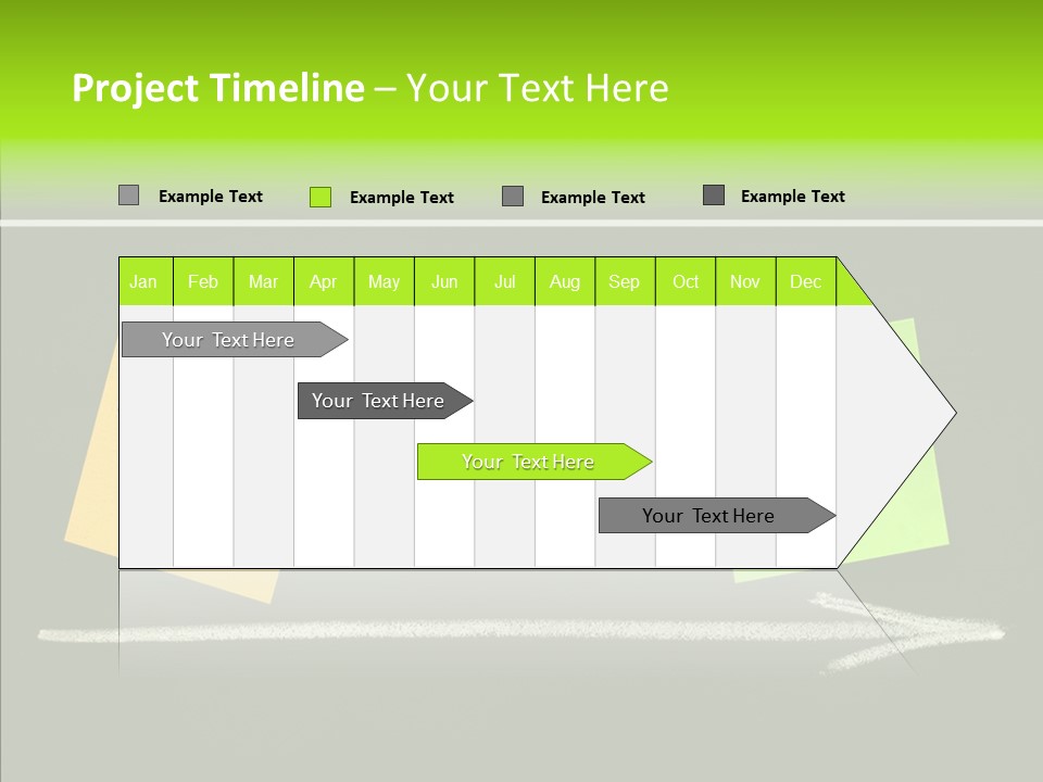Direction Arrow Erase PowerPoint Template