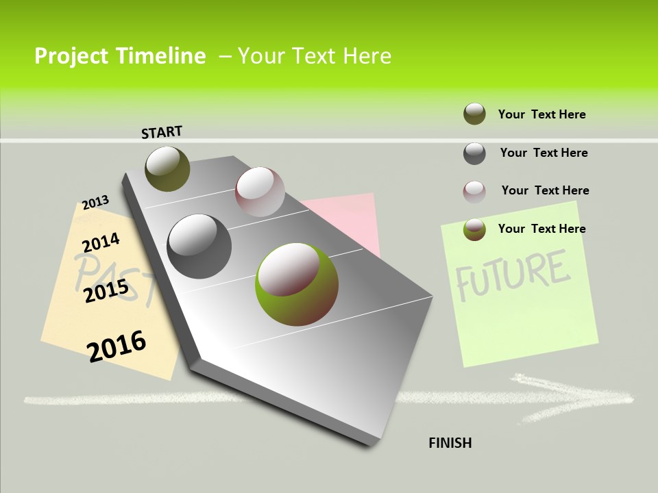 Direction Arrow Erase PowerPoint Template