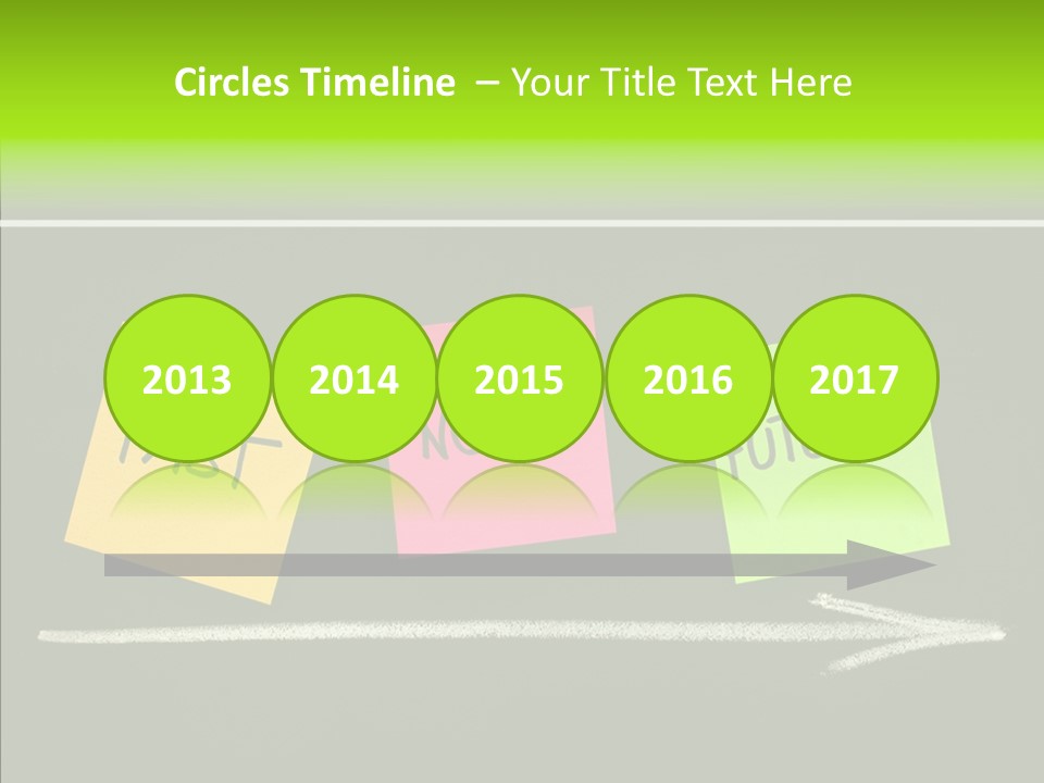 Direction Arrow Erase PowerPoint Template