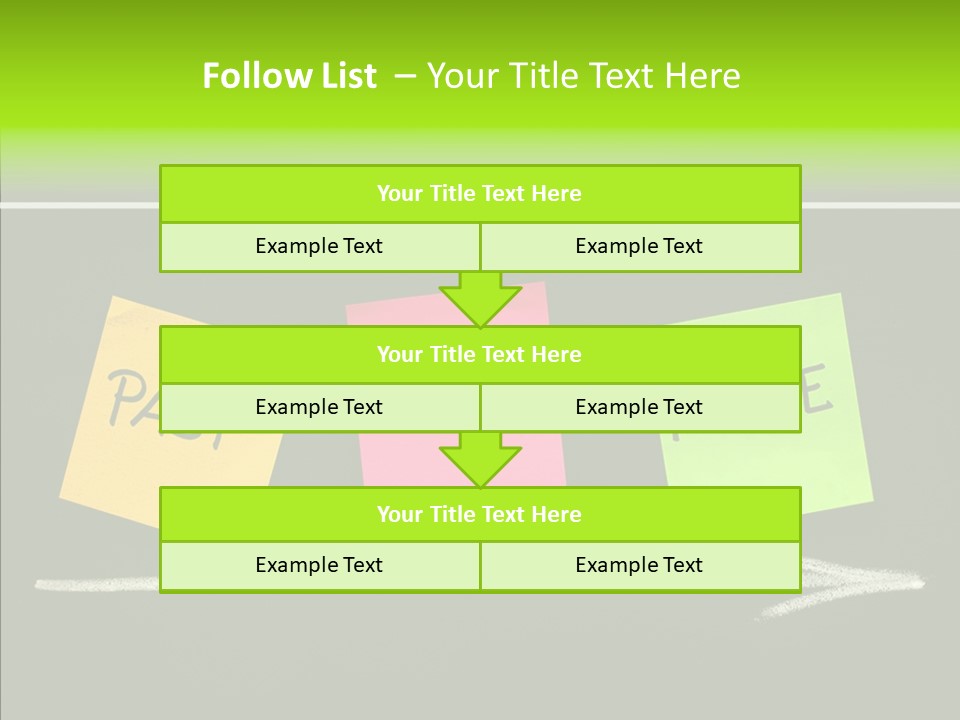 Direction Arrow Erase PowerPoint Template