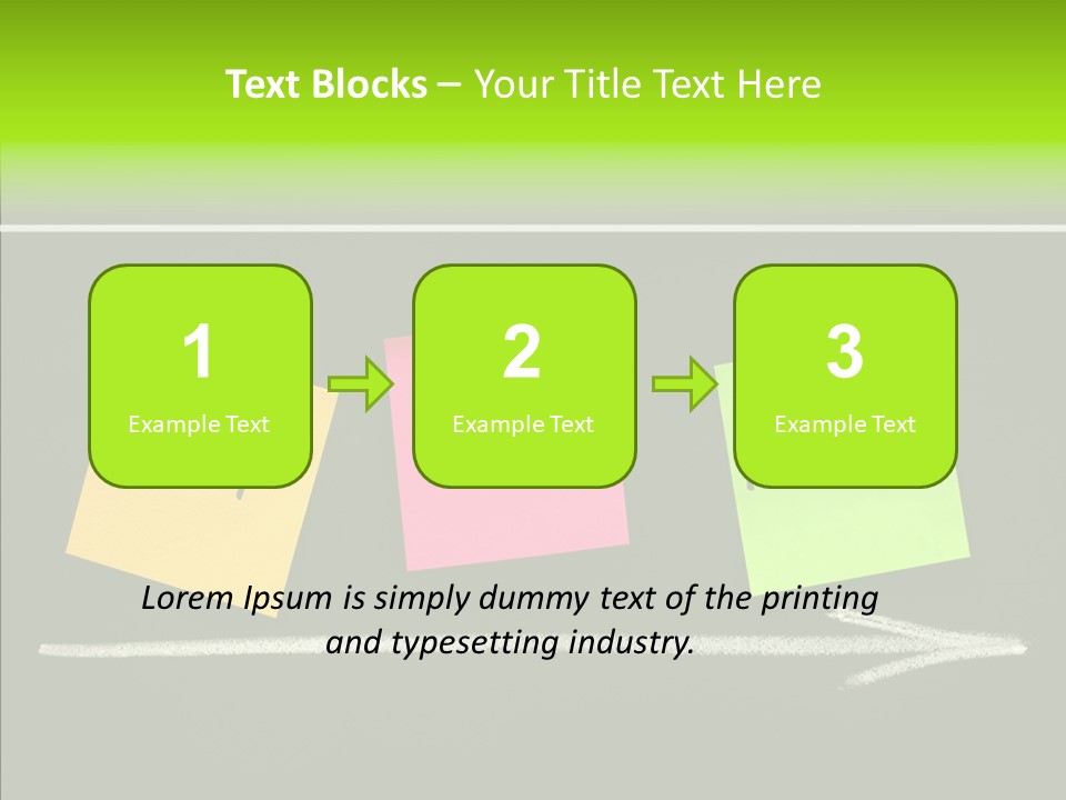 Direction Arrow Erase PowerPoint Template