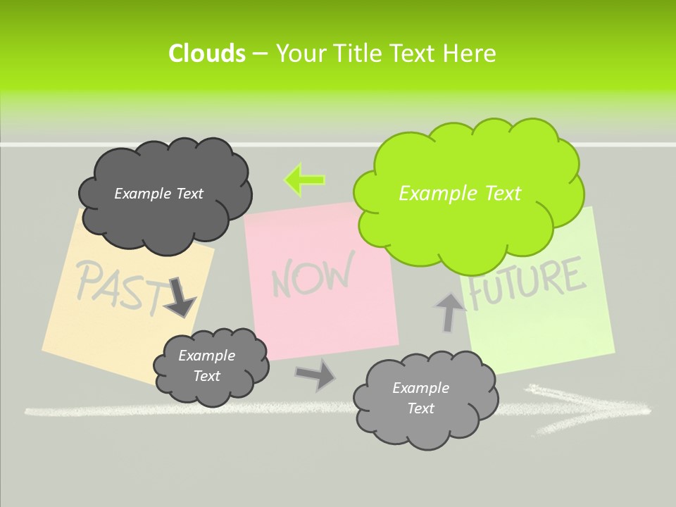 Direction Arrow Erase PowerPoint Template