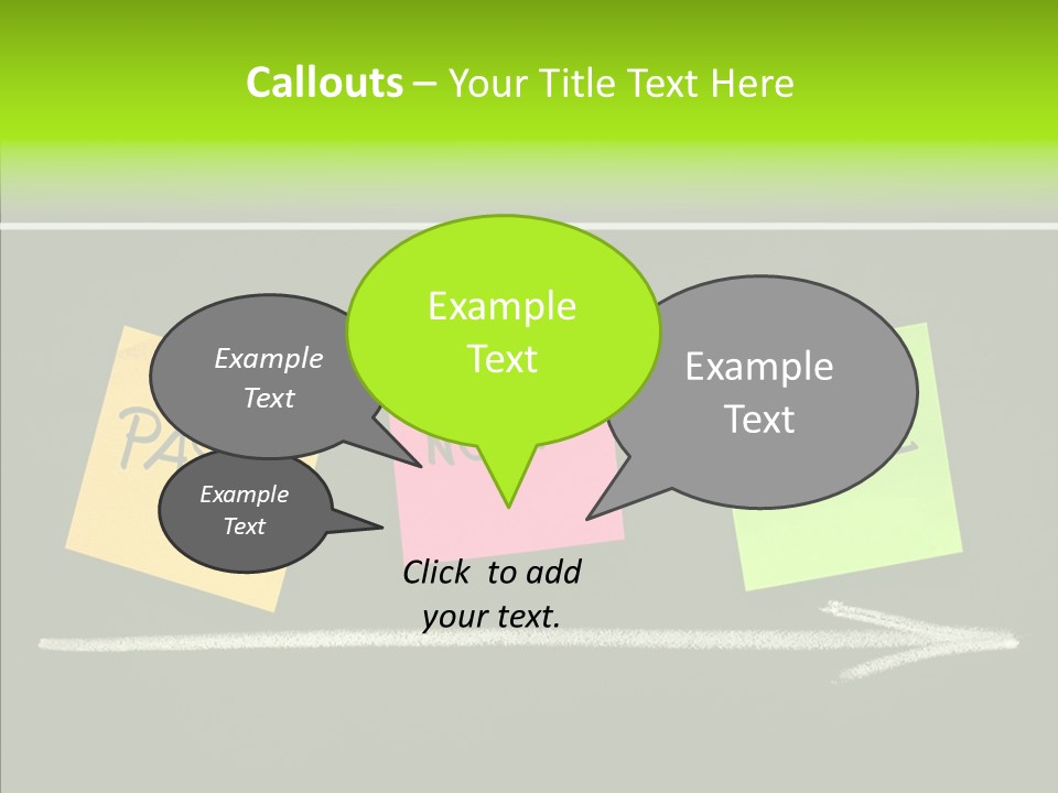 Direction Arrow Erase PowerPoint Template