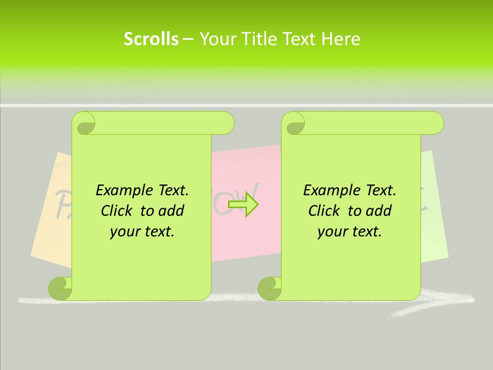 Direction Arrow Erase PowerPoint Template