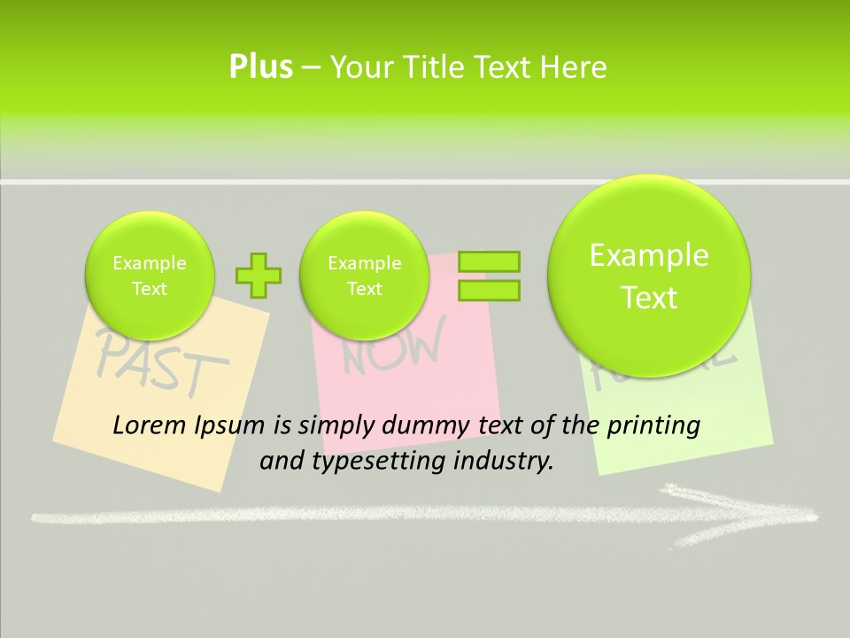 Direction Arrow Erase PowerPoint Template