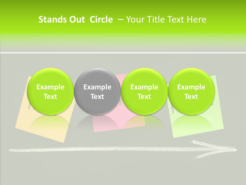 Direction Arrow Erase PowerPoint Template