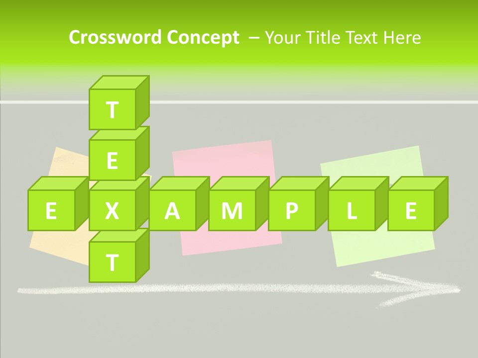 Direction Arrow Erase PowerPoint Template