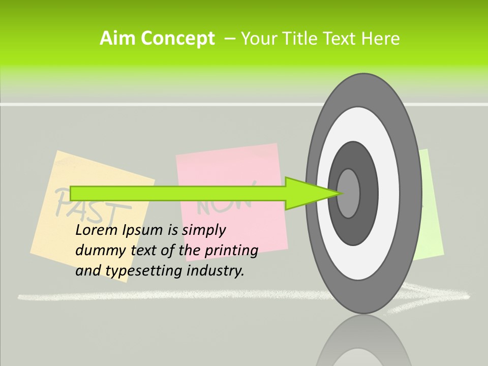 Direction Arrow Erase PowerPoint Template