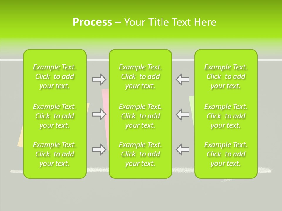 Direction Arrow Erase PowerPoint Template