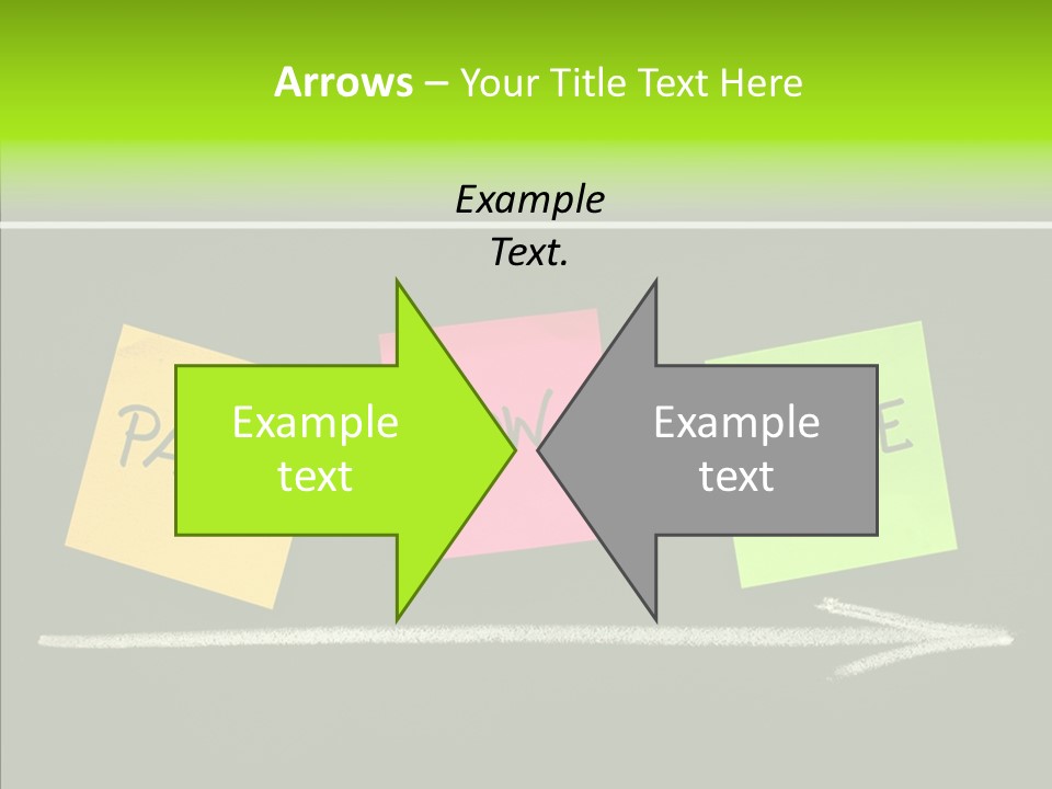 Direction Arrow Erase PowerPoint Template