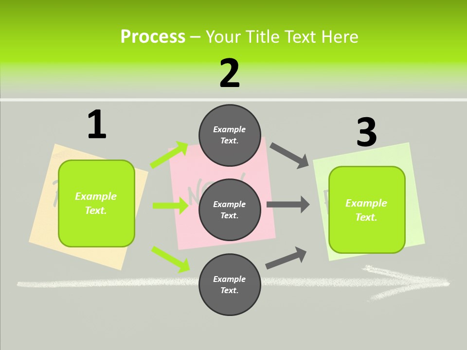Direction Arrow Erase PowerPoint Template
