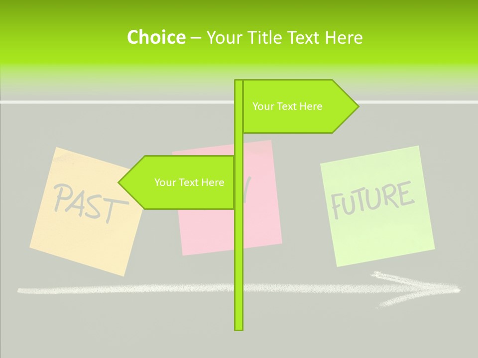 Direction Arrow Erase PowerPoint Template