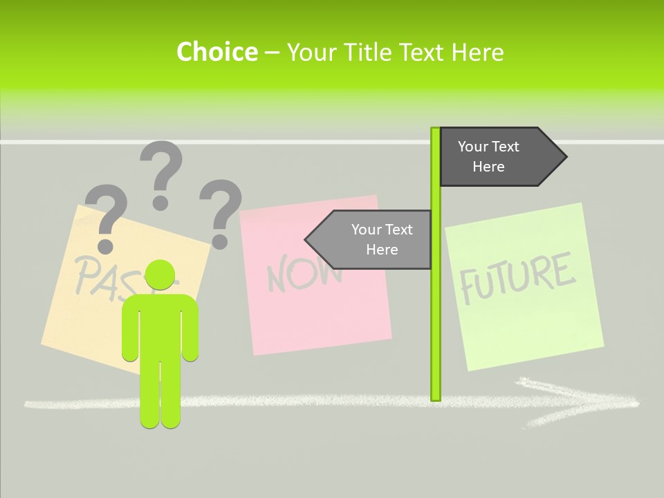 Direction Arrow Erase PowerPoint Template