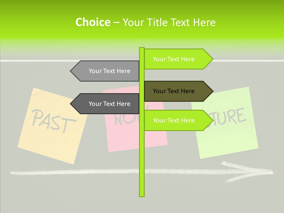 Direction Arrow Erase PowerPoint Template