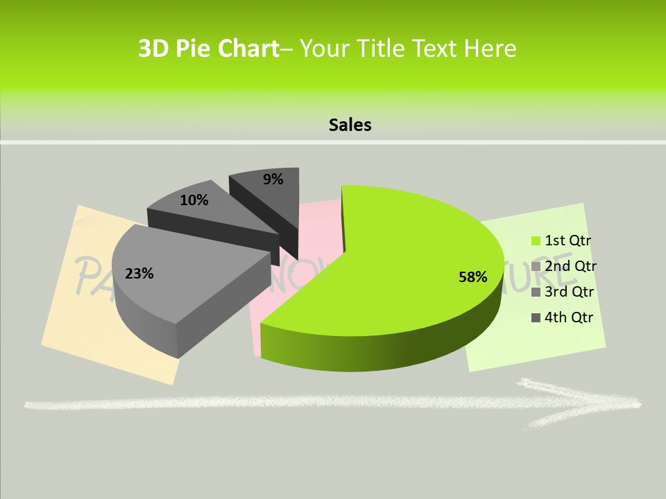 Direction Arrow Erase PowerPoint Template